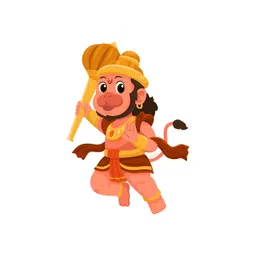 Decor Villa Multicolor Little Hanuman Wall Sticker-image-32