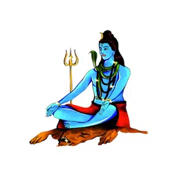 Decor Villa Multicolor Lord Shiva Wall Sticker-image-31