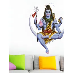 Decor Villa Multicolor Lord Shiva Wall Sticker-image-43