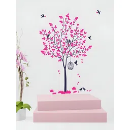 Decor Villa Multicolor Pink Tree Wall Sticker-picture-31