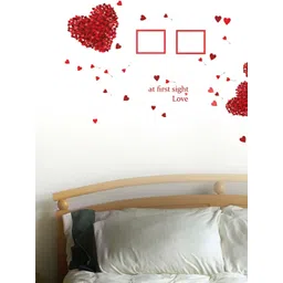 Decor Villa Multicolor Red Hearts with Frame Wall Sticker-picture-19