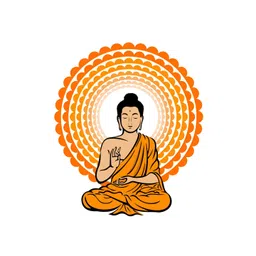 Decor Villa Multicolour Lord Buddha Wall Sticker-picture-24