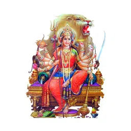 Decor Villa Multicolour Maa Durga Wall Sticker-picture-30