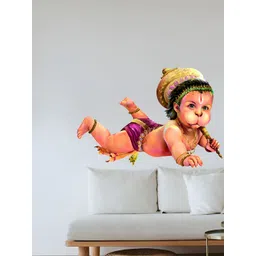 Decor Villa Mutlicolor Bal Hanuman Wall Sticker-picture-32