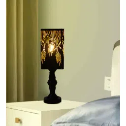 decorativeray Anitque Intricated Iron Base Metal Night Lamp (Black)-picture-18