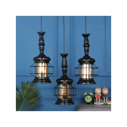 DecorativeRay Black Iron Ceiling Light - Set of 1-picture-32