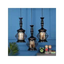 DecorativeRay Black Iron Ceiling Light - Set of 1-picture-33