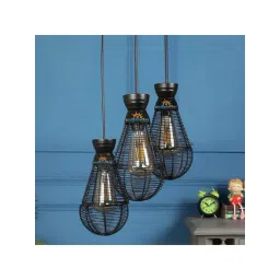 DecorativeRay Black Iron Ceiling Light - Set of 1-picture-35