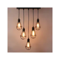 DecorativeRay Black Iron Hanging Light - Set of 1-picture-39