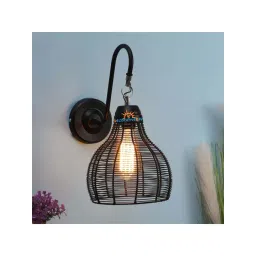DecorativeRay Black Iron Wall Light - Set of 1-picture-14