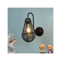 DecorativeRay Black Iron Wall Light - Set of 1 image 2