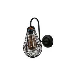 DecorativeRay Black Iron Wall Light - Set of 1 image 4