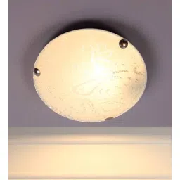 decorativeray Gabrielle White Glass Ceiling Flush Mount-picture-23