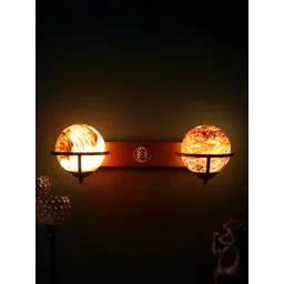 decorativeray Gold-Toned & White Abstract Shaped Metal Wall Lamp-picture-27