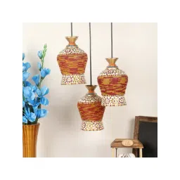 DecorativeRay Multicolor Glass Hanging Light - Set of 1-picture-34