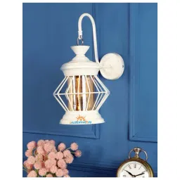 DecorativeRay White Iron Wall Light - Set of 1-picture-14