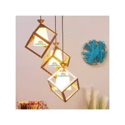 DecorativeRay Yellow & Gold Iron Hanging Light - Set of 1-picture-30