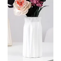 DecorTwist White Textured Centerpiece Flower Vases for Home Decor-picture-39