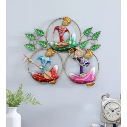 3 Ring Nagpuri Decorative Multicolour Iron Wall Art By Decorum-picture-34