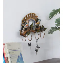 decorum 2 Bird Multicolour Iron Key Holder-picture-22