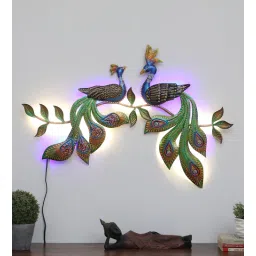 decorum 2 Peacock Multicolour Iron Wall Art-picture-18