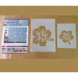 decorze D-11 D-11 Hibiscus Flower Stencil Stencil-picture-10
