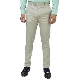 de'dart DEDART Men's Slim Fit Indian Satin Trouser | Stretchable Ankle Length Pant for Work-picture-20