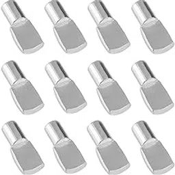 DEEGAA MART 5mm Shelf Support Pegs, Spoon-Shaped Nickel-Plated Pins for Shelves, Cabinets, and Furniture - Durable Shelf Holders for Kitchen, Closet, Bookshelf, and Wardrobe (25 Pcs, Silver)-picture-19
