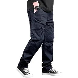 deelmo Men’s Stylish Multi-Pocket Cargo Pants || Casual Fit Pants Trousers || Stylish Trousers for Men || Men's Cargo (MD501_01_08)-picture-47