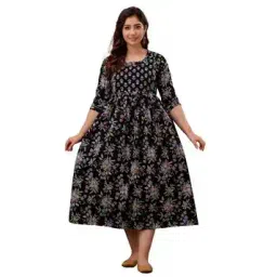 deeps fashions Floral Print Fit & Flare Dress-picture-27