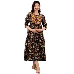 deeps fashions Floral Print Fit & Flare Dress-picture-19