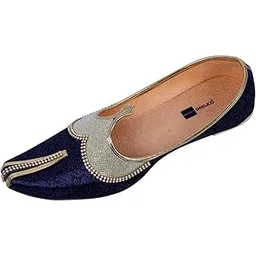 deeuco Men's Ethnic Blue Wedding and Sherwani Jutti, Mojari-picture-33