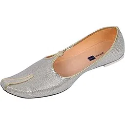 deeuco Men's Ethnic Juti/Mojari for Wedding and Party Occasions (Golden)-picture-45