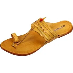 deeuco Men's Leather Kolhapuris (DURC06)-picture-16