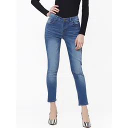 Deewa Women Blue Regular Fit Mid-Rise Clean Look Stretchable Jeans-picture-17