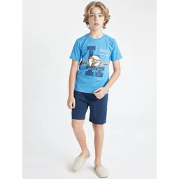 DeFacto Boys Printed Pure Cotton Night suit-picture-13