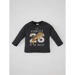 DeFacto Boys Typography Printed Round Neck Cotton T-shirt-picture-28