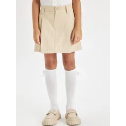 DeFacto Girls Pleated Flared Above Knee Skirts-picture-32