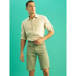 DeFacto Men Beige Cotton Regular Shorts-image-18