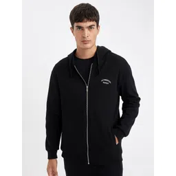 DeFacto Men Hood Pullover Straight Sweaters-image-44