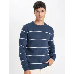 DeFacto Men Striped Pullover-image-17