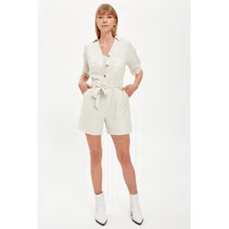 defacto Solid Women Beige Casual Shorts-picture-10