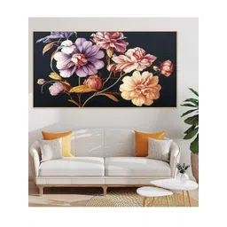 DEKORSTATION Black 1 Piece Canvas Floral and Botanical Wall Paintings-picture-28