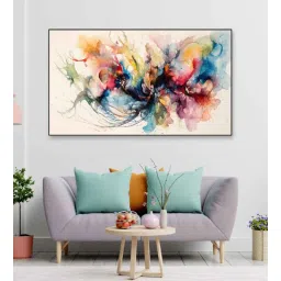 dekorstation Bright Abstract Multicolour Canvas Art Print-picture-25