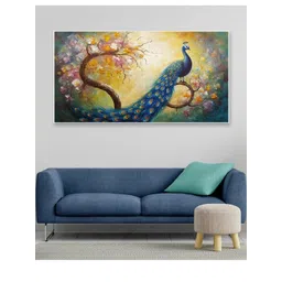 DEKORSTATION Multicoloured 1 Piece Canvas Birds and Animals Wall Paintings-picture-30