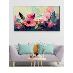 DEKORSTATION Multicoloured 1 Piece Canvas Floral and Botanical Wall Paintings-picture-27