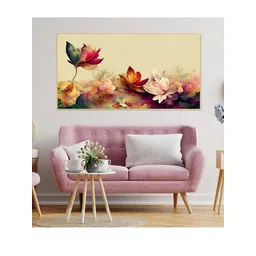 DEKORSTATION Multicoloured 1 Piece Canvas Floral and Botanical Wall Paintings-picture-40