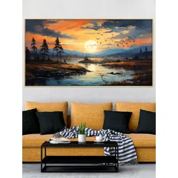 DEKORSTATION Multicoloured 1 Piece Canvas Floral and Botanical Wall Paintings-picture-39