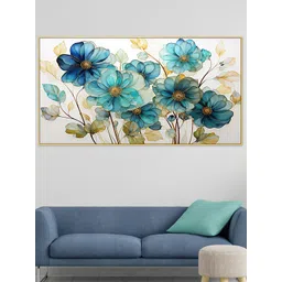 DEKORSTATION Multicoloured 1 Piece Canvas Floral and Botanical Wall Paintings-picture-27