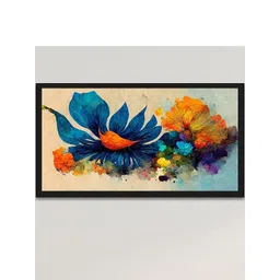 DEKORSTATION Multicoloured 1 Piece Canvas Floral Wall Paintings-picture-24